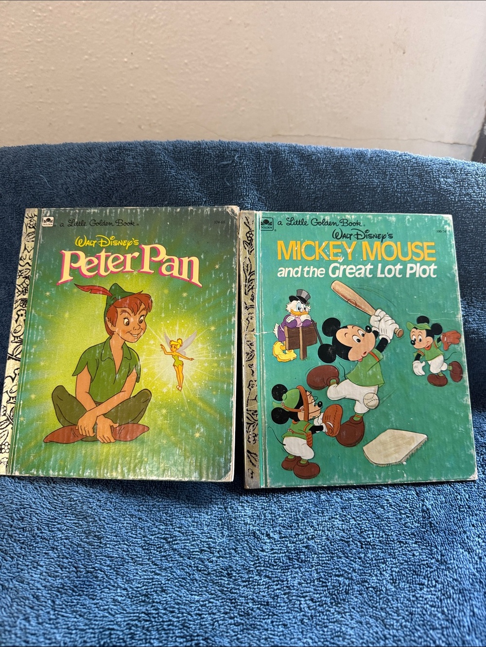Vintage Disney Little Golden Books Pair (1974 & 1989)